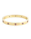 Verona Amethyst CZ Bangle
