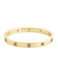Verona Amethyst CZ Bangle