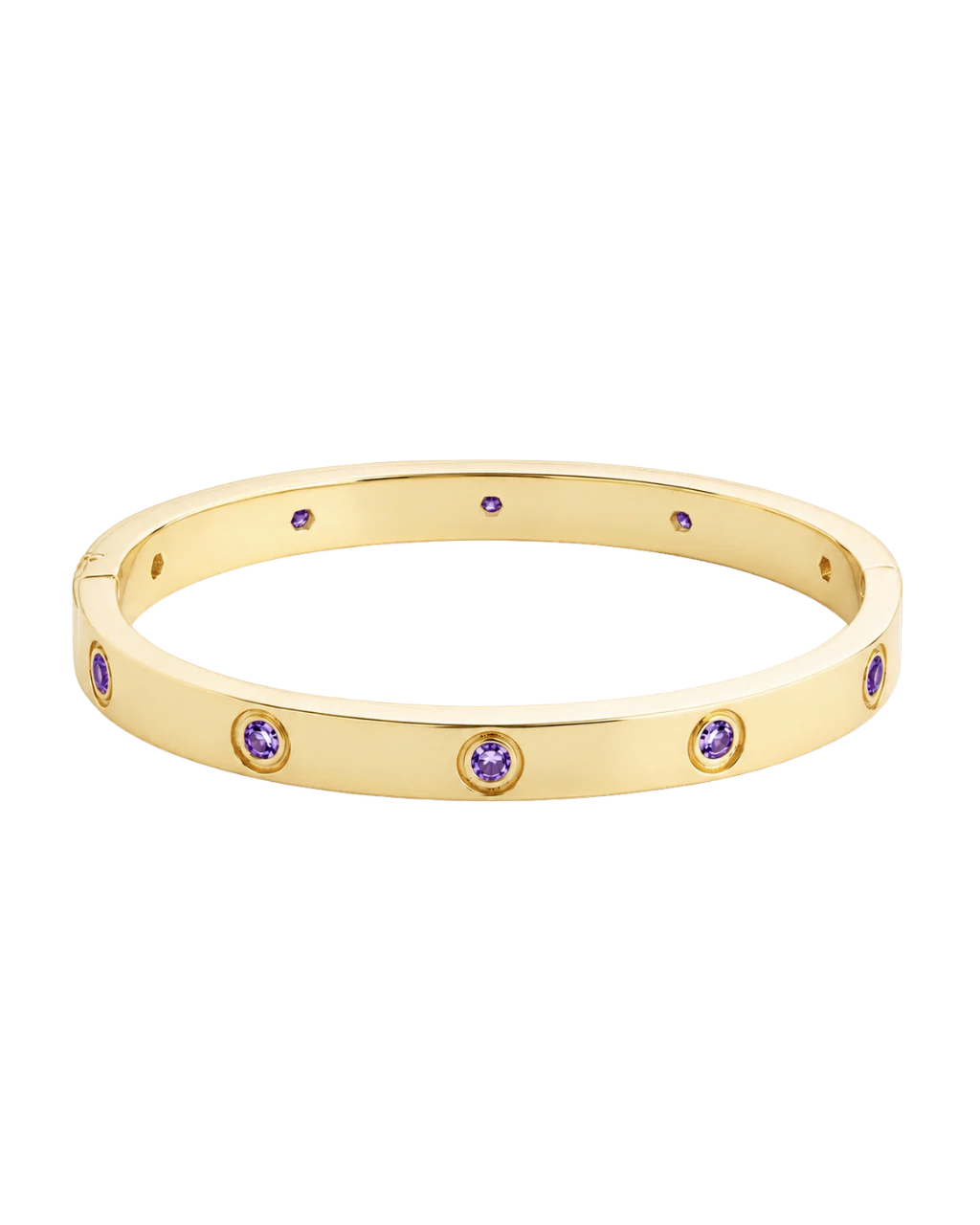 Verona Amethyst CZ Bangle