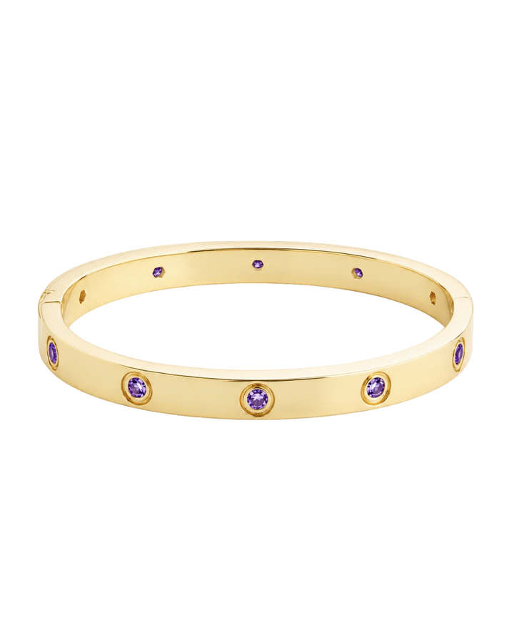 Verona Amethyst CZ Bangle