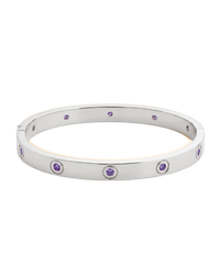 Verona Amethyst CZ Bangle