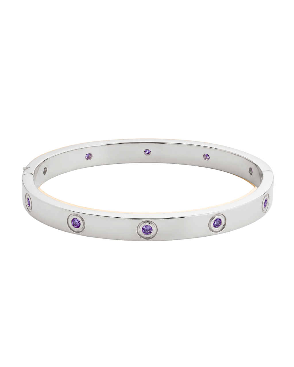 Verona Amethyst CZ Bangle