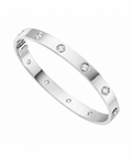 Verona Clear CZ Bangle, alternate view