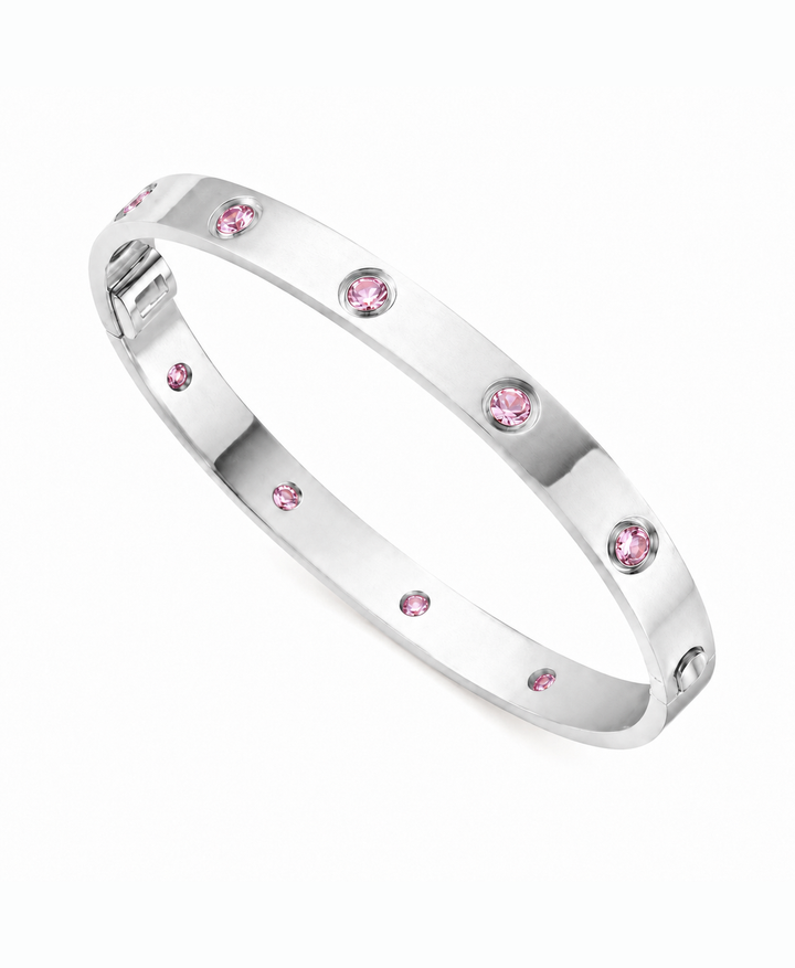 Verona Pink CZ Bangle