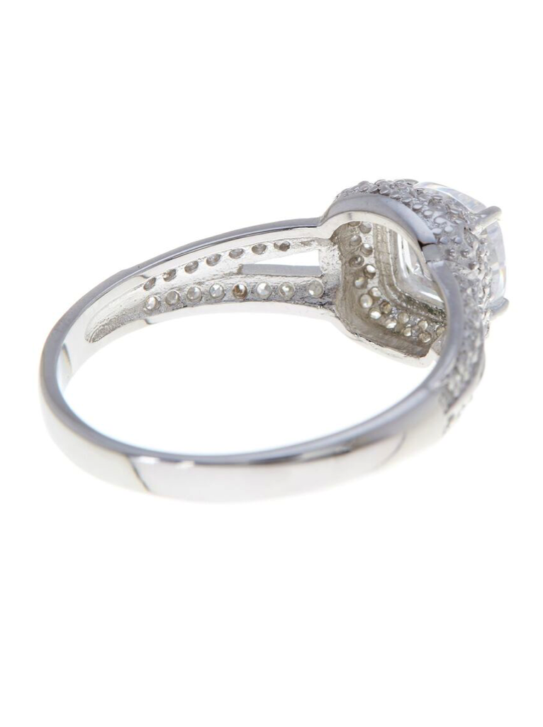 Sterling Silver Cushion Cut Engagement Ring - Sterling Forever