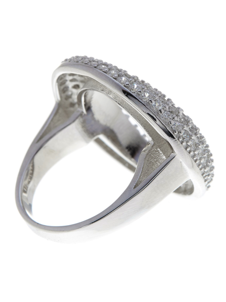 Sterling Silver Pave O Ring - Sterling Forever