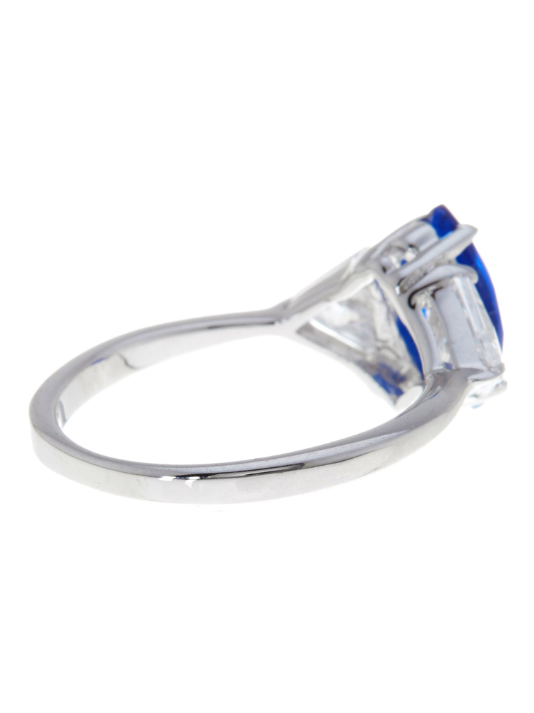 Sterling Silver Sapphire Marquise Cut Ring - Sterling Forever