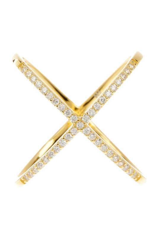 Criss Cross Ring - Sterling Forever