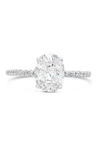 Sterling Silver Cubic Zirconia Oval Ring - Sterling Forever