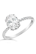 Sterling Silver Cubic Zirconia Oval Ring - Sterling Forever
