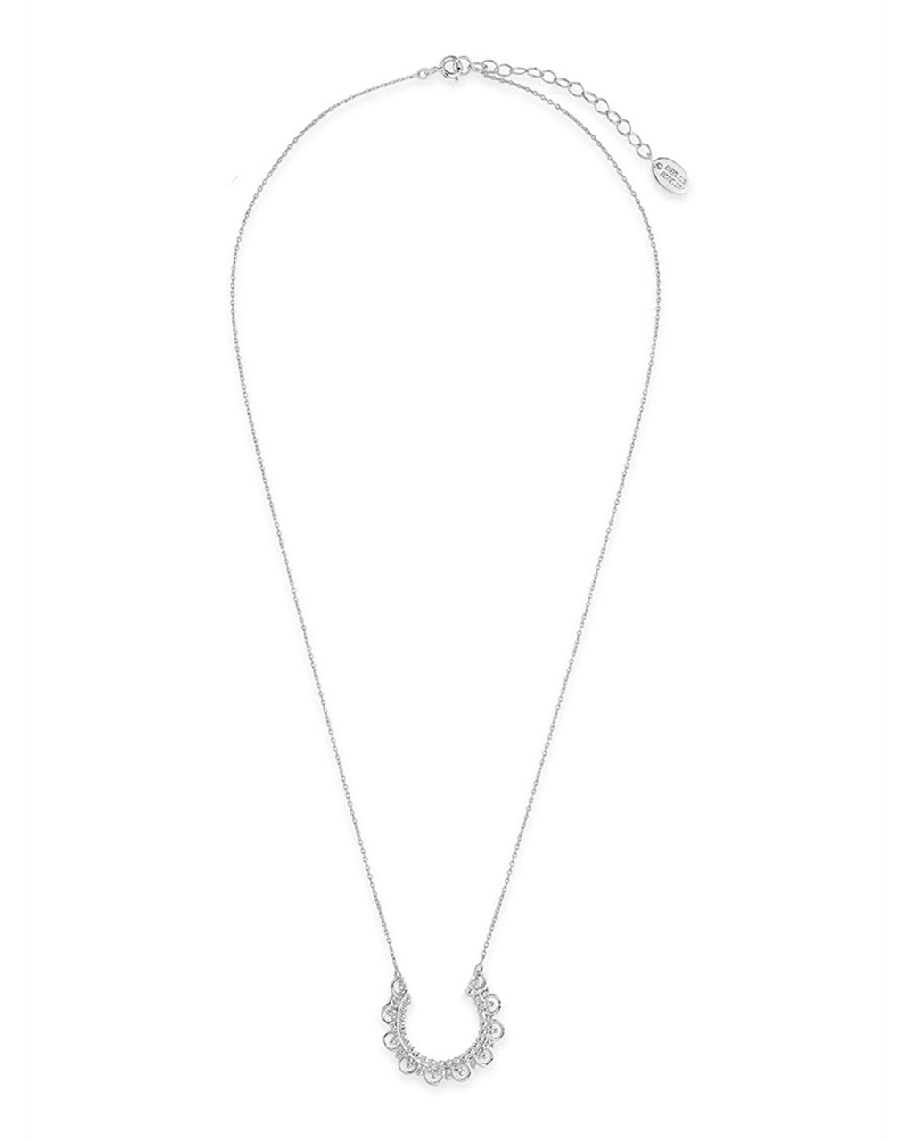 Sterling Silver Embellished Arch Pendant - Sterling Forever