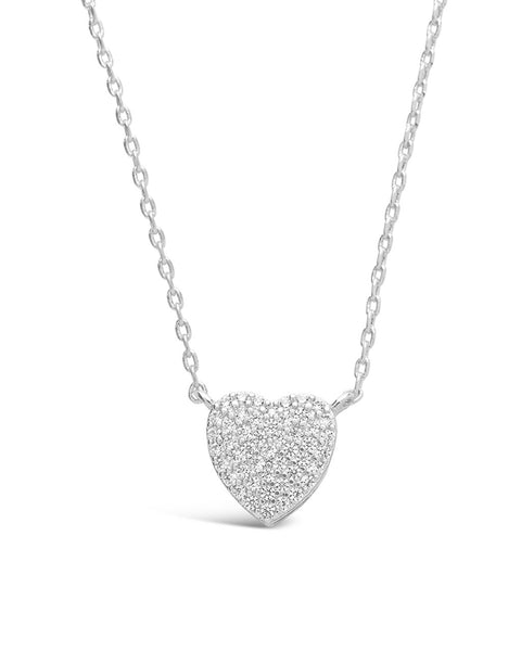 Sterling Silver Heart Pendent Necklace – 100Sterling