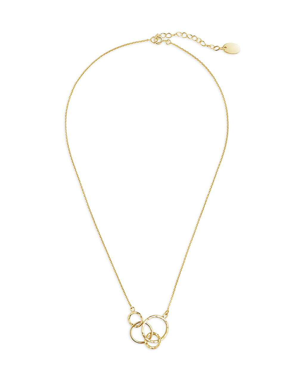Sterling Silver Multi Linked Necklace - Sterling Forever