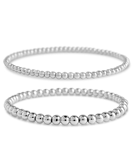 Beaded Stretch Bracelet Sets - Sterling Forever