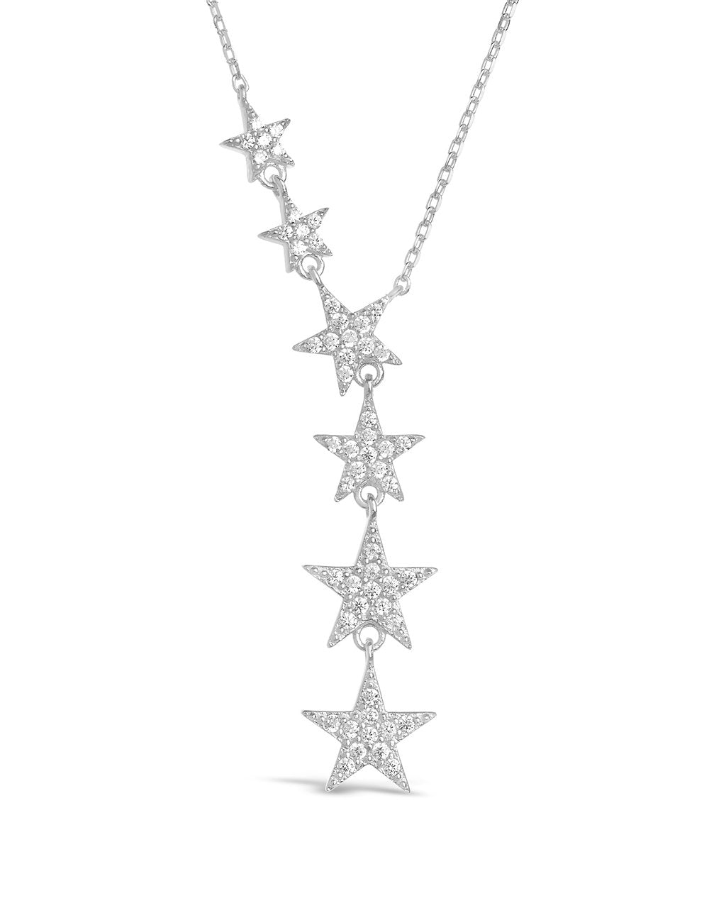 CZ Star Y Necklace - Sterling Forever
