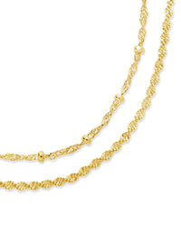 Kyra Layered Chain Anklet Anklet Sterling Forever 