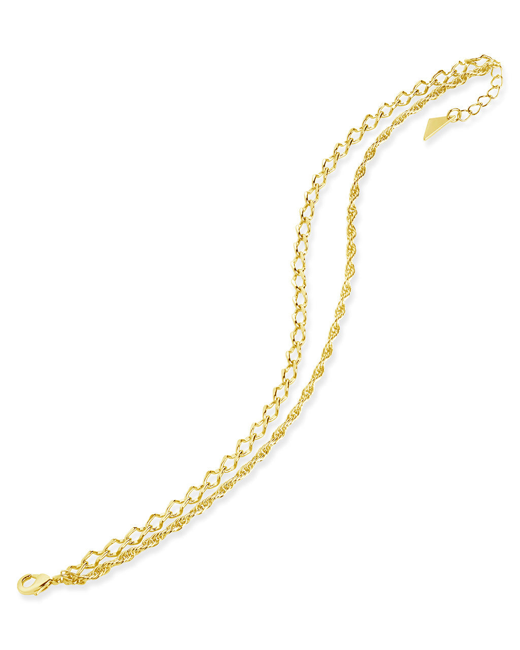 Tessa Layered Chain Anklet Anklet Sterling Forever 