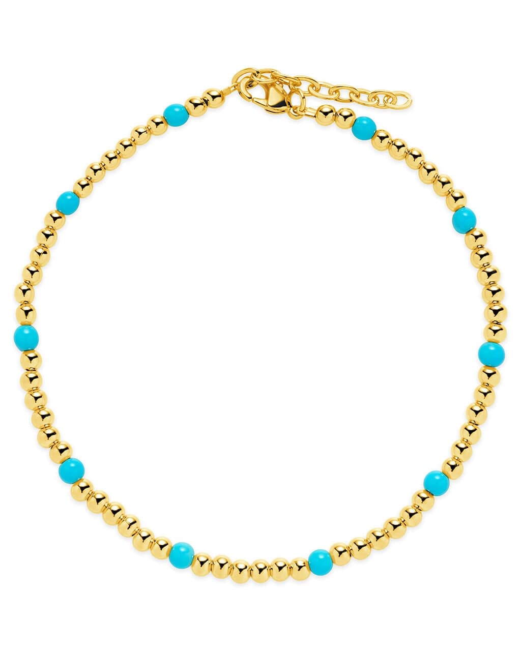 Calypso Beaded Anklet Anklet Sterling Forever Gold 