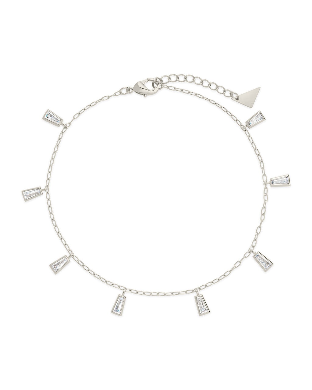 Lillian CZ Anklet Anklet Sterling Forever Silver 