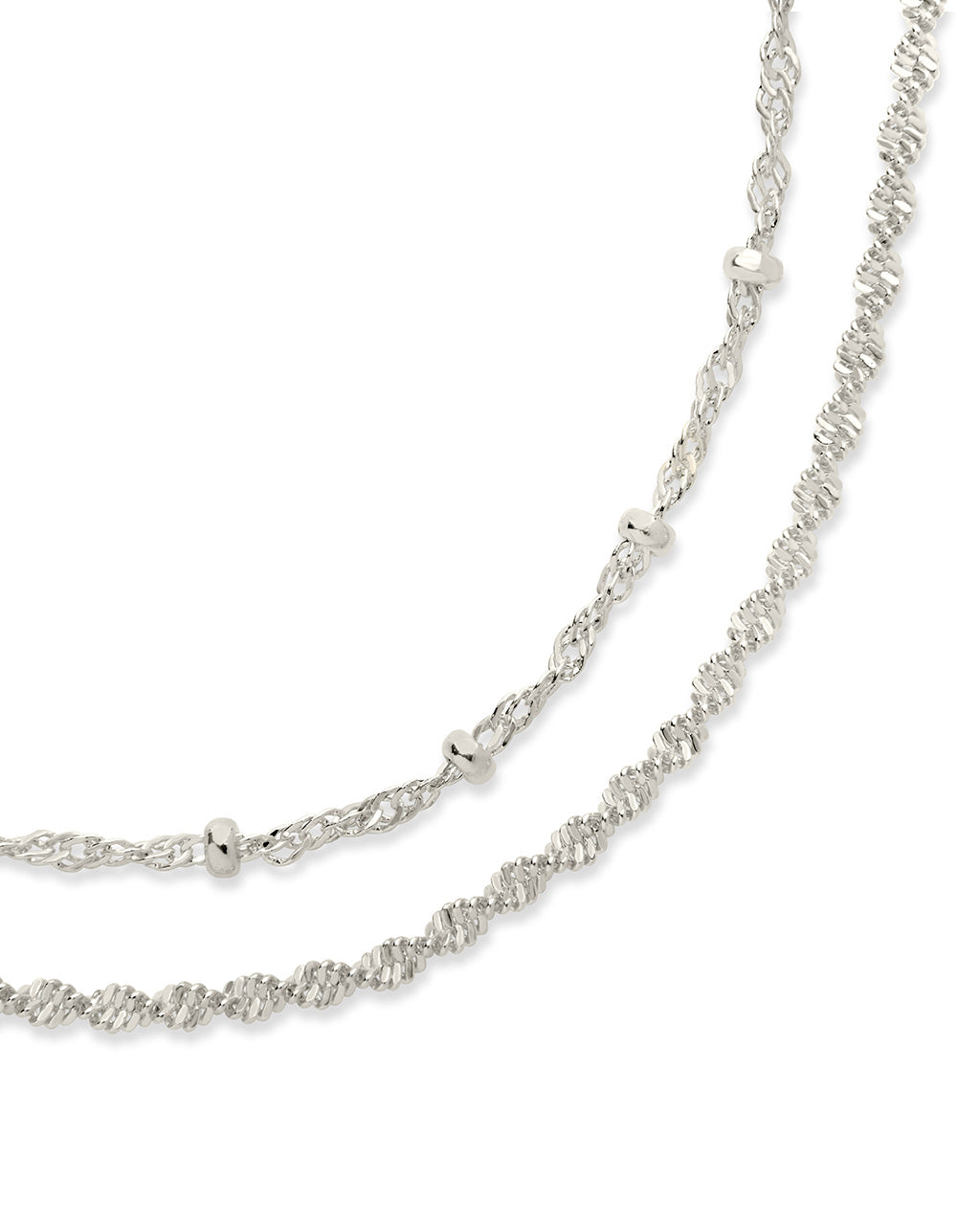Kyra Layered Chain Anklet Anklet Sterling Forever 