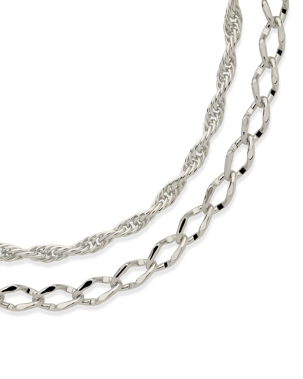 Tessa Layered Chain Anklet Anklet Sterling Forever 