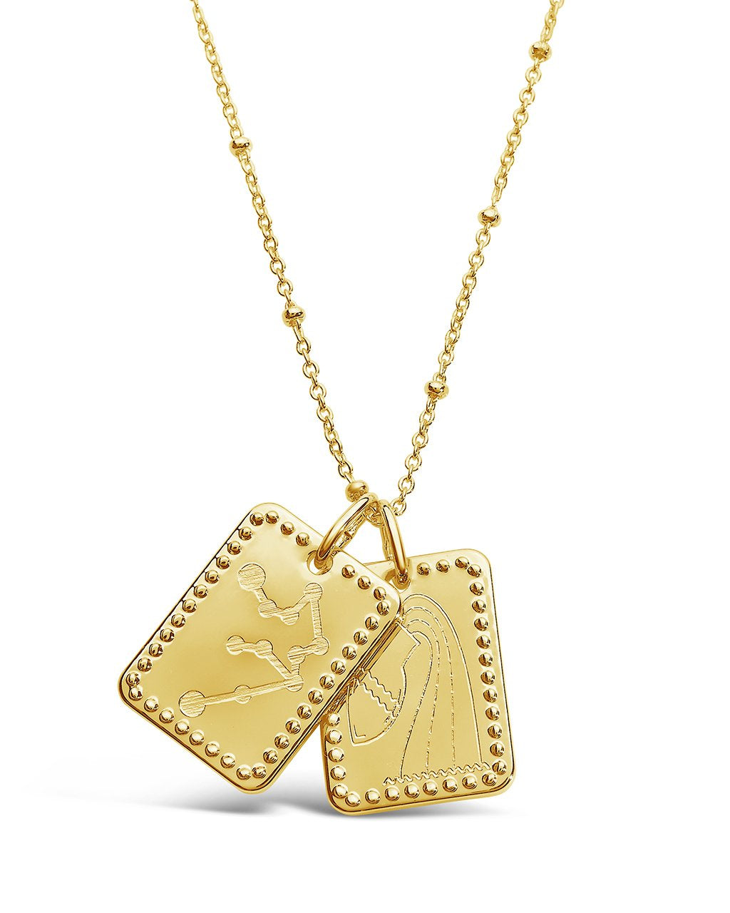 Zodiac Tag Necklace - Sterling Forever