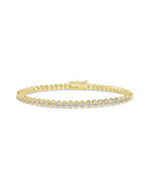 Helene Bezel CZ Tennis Bracelet