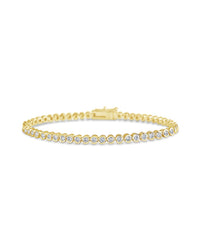 Bezel CZ Tennis Bracelet - Sterling Forever