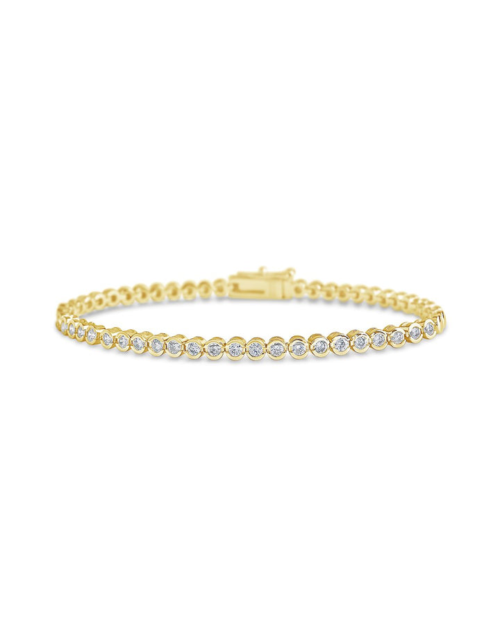 Helene Bezel CZ Tennis Bracelet