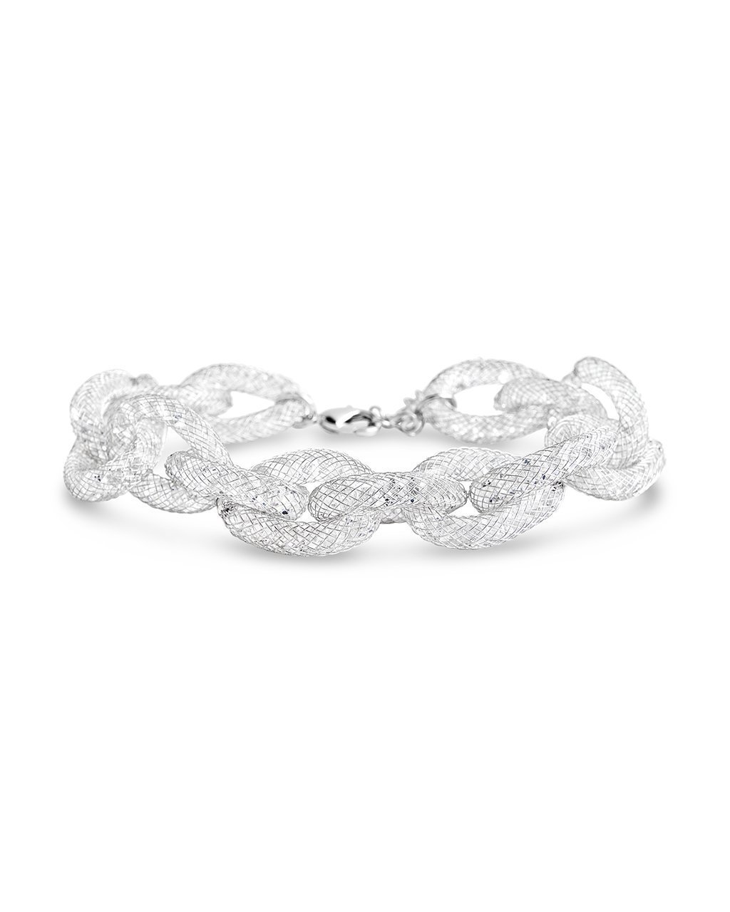 SHINE by Sterling Forever Chunky Mesh Chain Bracelet Bracelet SHINE by Sterling Forever 