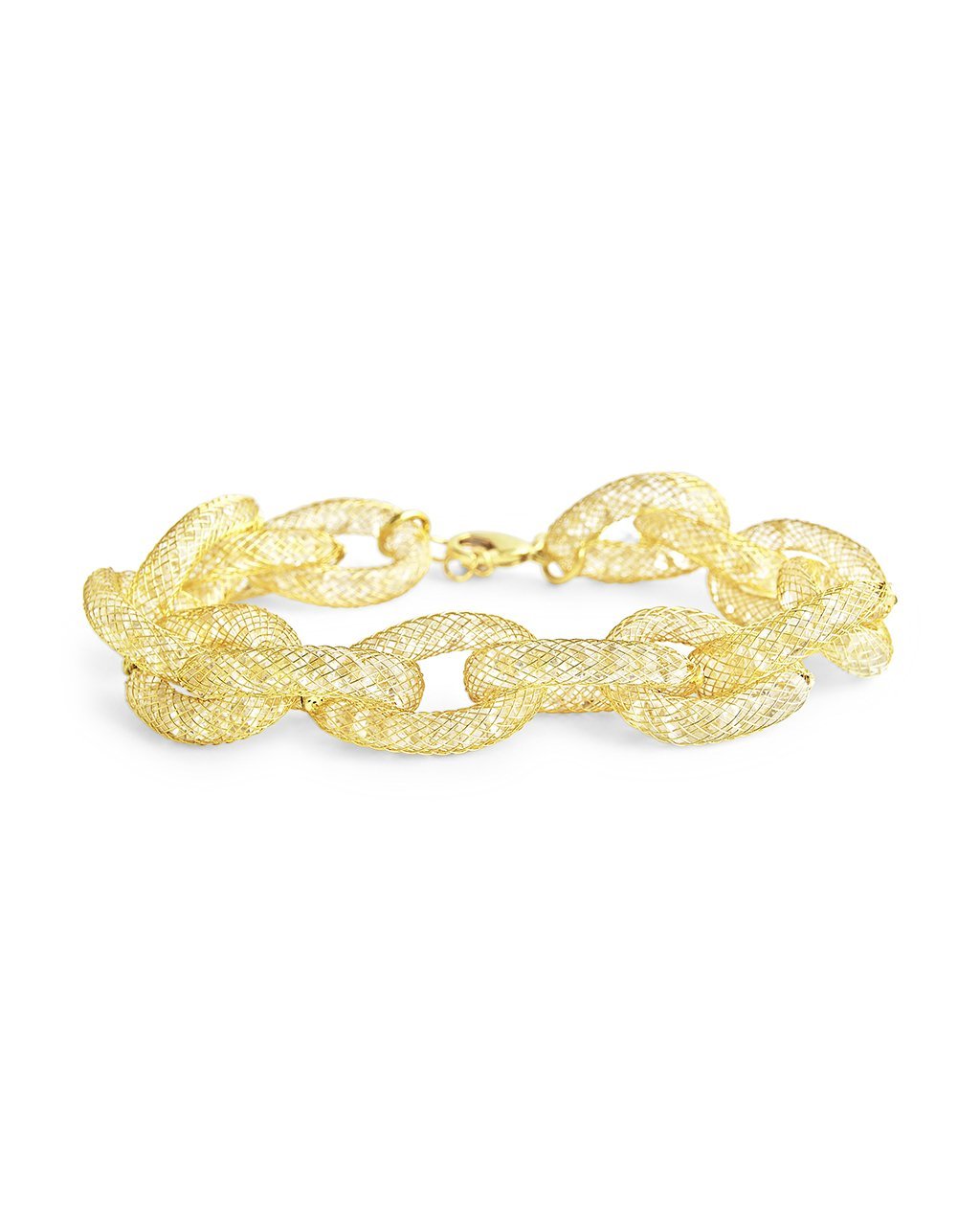 SHINE by Sterling Forever Chunky Mesh Chain Bracelet Bracelet SHINE by Sterling Forever 