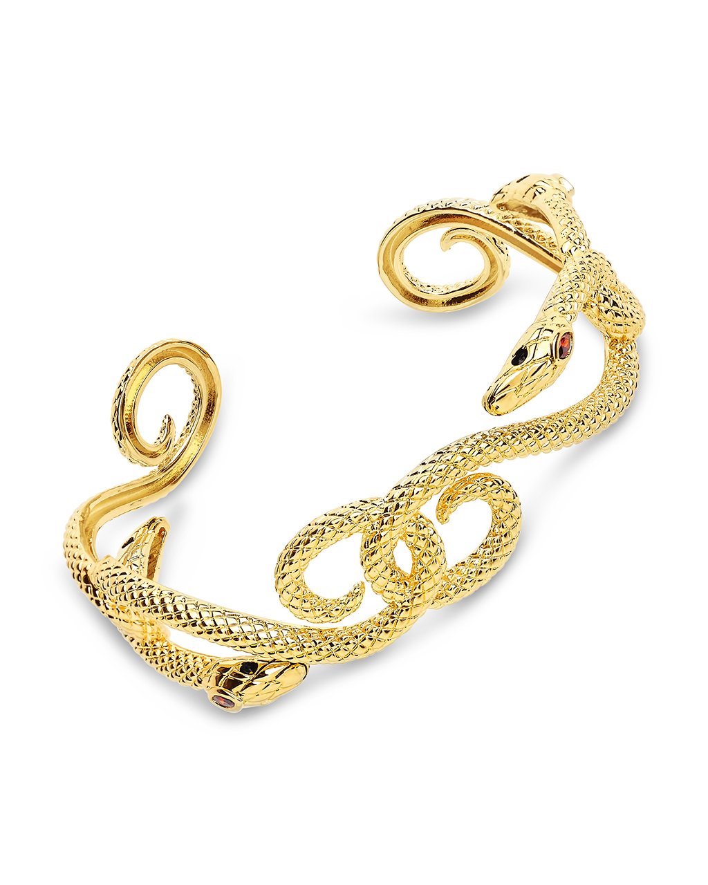 Interlocking Snake Cuff Bracelet Sterling Forever