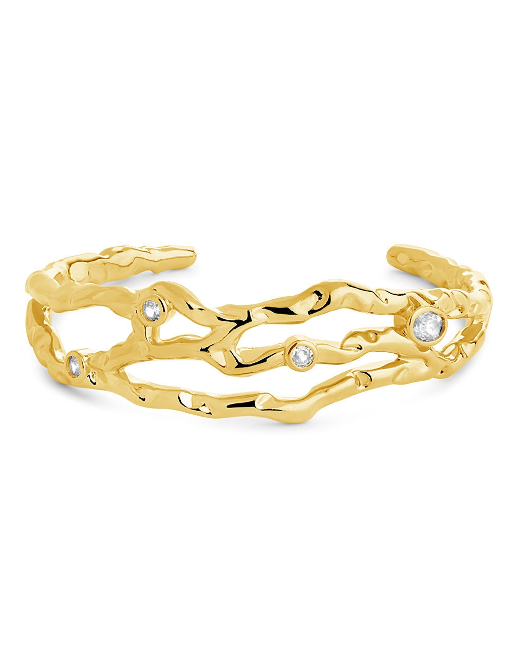 Tully Cuff Bracelet Bracelet Sterling Forever Gold 