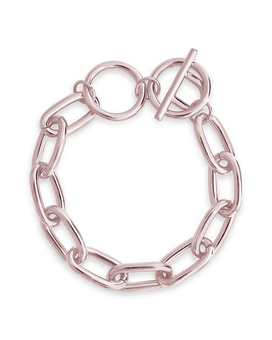 Linked Toggle Bracelet - Sterling Forever