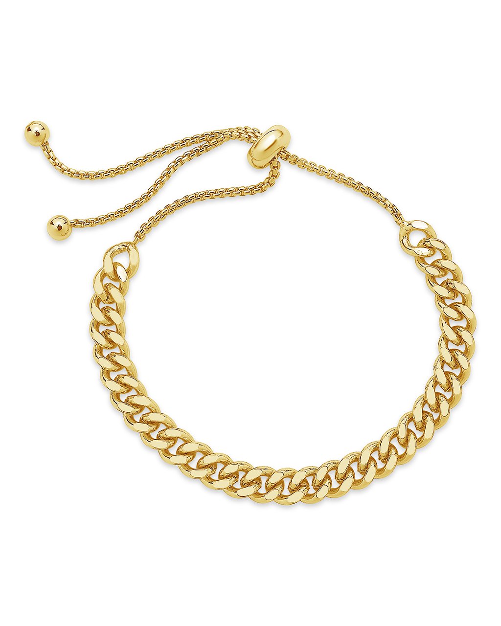 Chain Link Bolo Bracelet Bracelet Sterling Forever Gold 