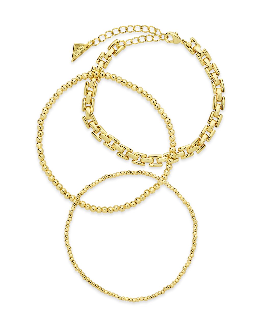 Link & Bead Bracelet Set of 3 Bracelet Sterling Forever 