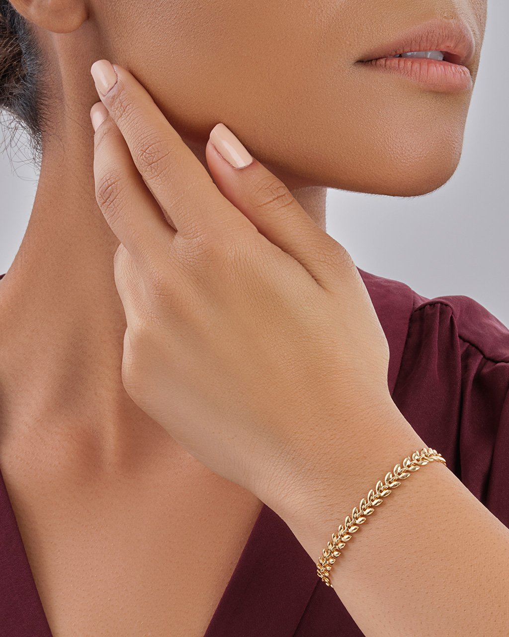 Athens Leaf Slider Bracelet Bracelet Sterling Forever 