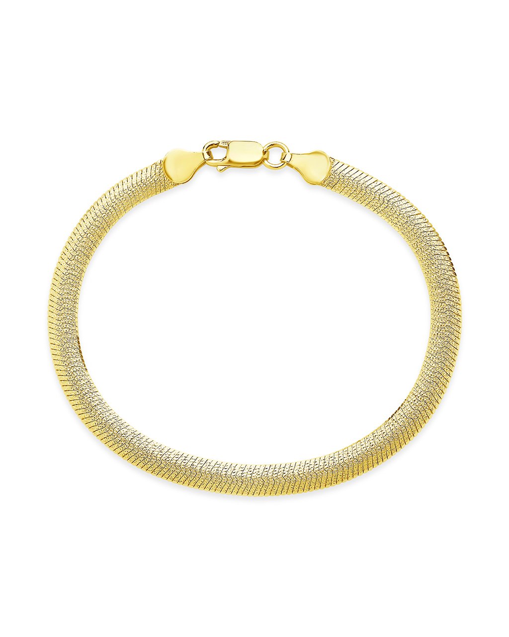 Flat Link Chain Bracelet Bracelet Sterling Forever Gold 