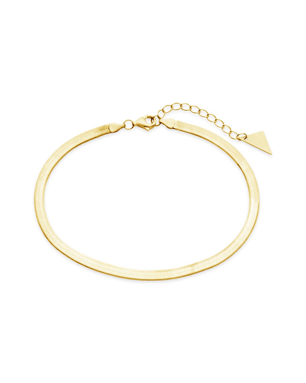 Herringbone Chain Bracelet Bracelet Sterling Forever Gold 