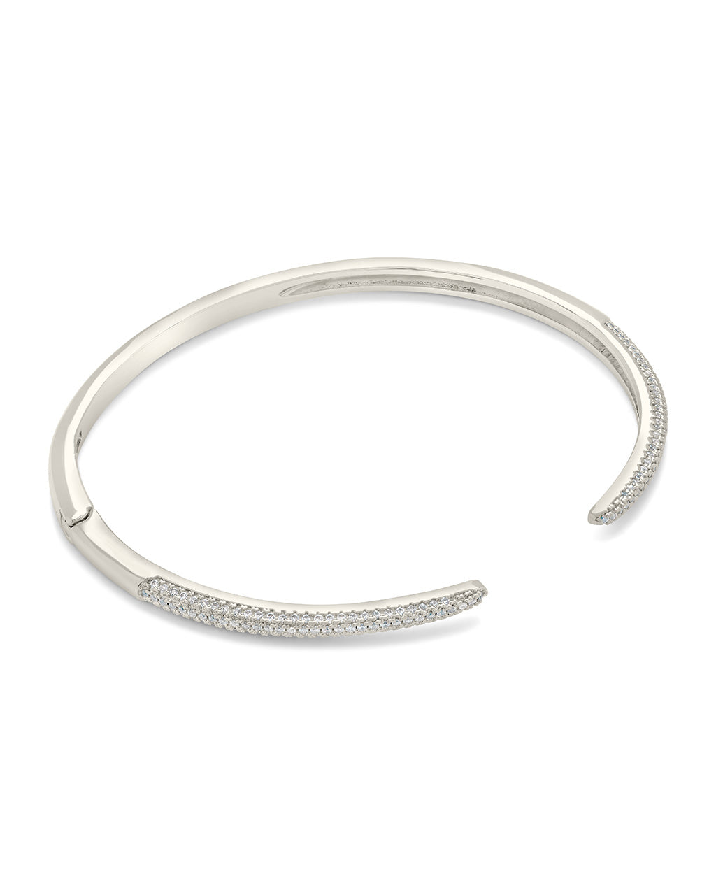 CZ Open Spike Cuff Bracelet Sterling Forever 