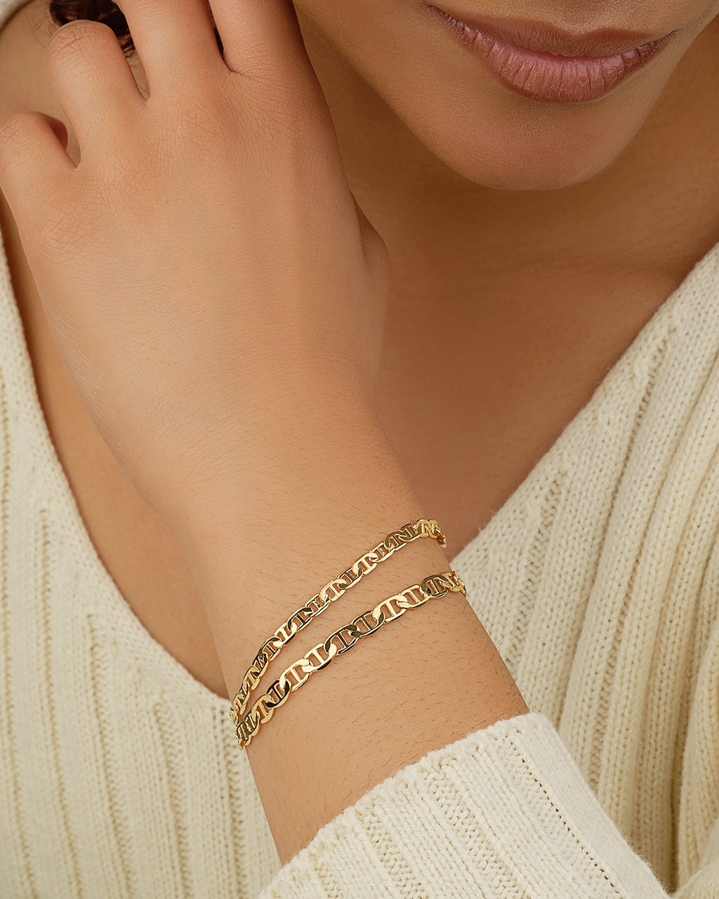 Anchor Chain Bracelet Set of 2 Bracelet Sterling Forever 
