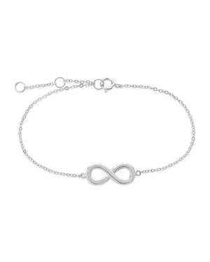 Sterling Silver Delicate Infinity Bracelet