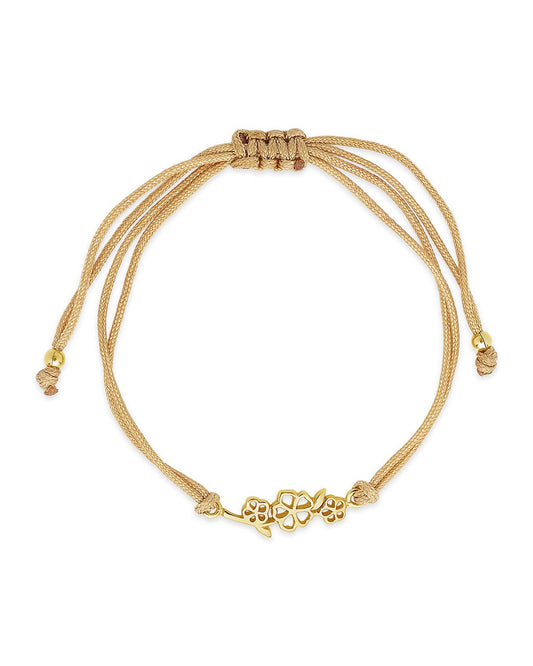 Sterling Silver Birth Flower Bolo Bracelet Necklace Sterling Forever 