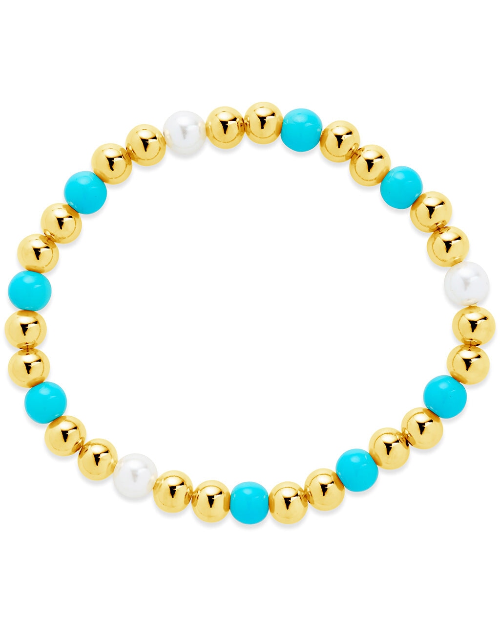 Indra Beaded Bracelet Bracelet Sterling Forever Gold 