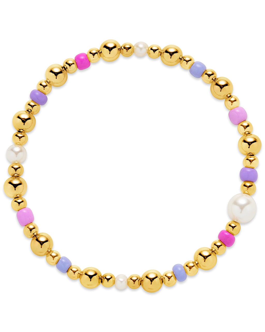 Priscilla Beaded Stretch Bracelet Set Bracelet Sterling Forever 
