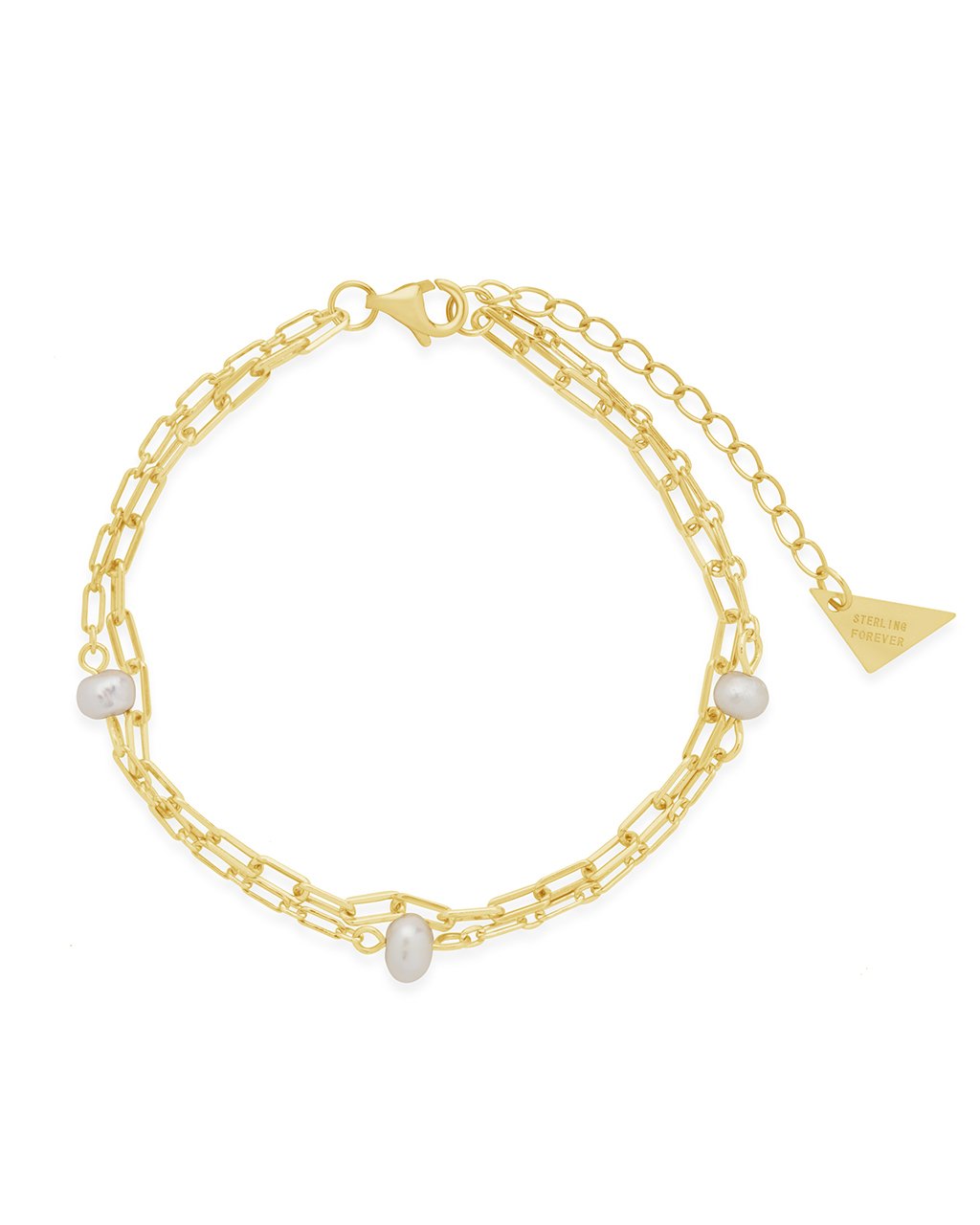 Ivy Double Chain Bracelet Bracelet Sterling Forever Gold 
