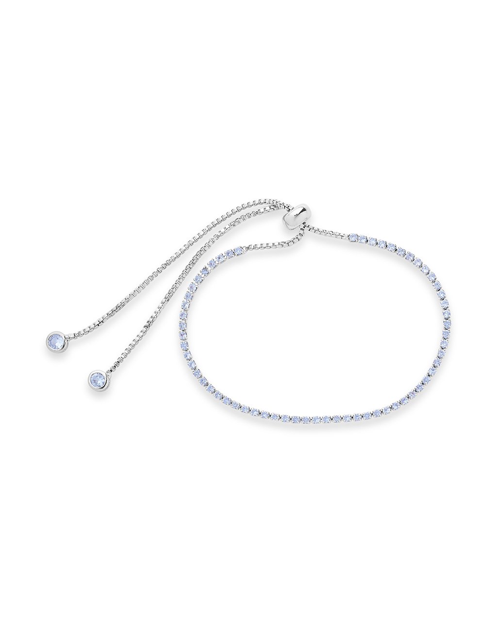 CZ Slider Bracelet - Sterling Forever