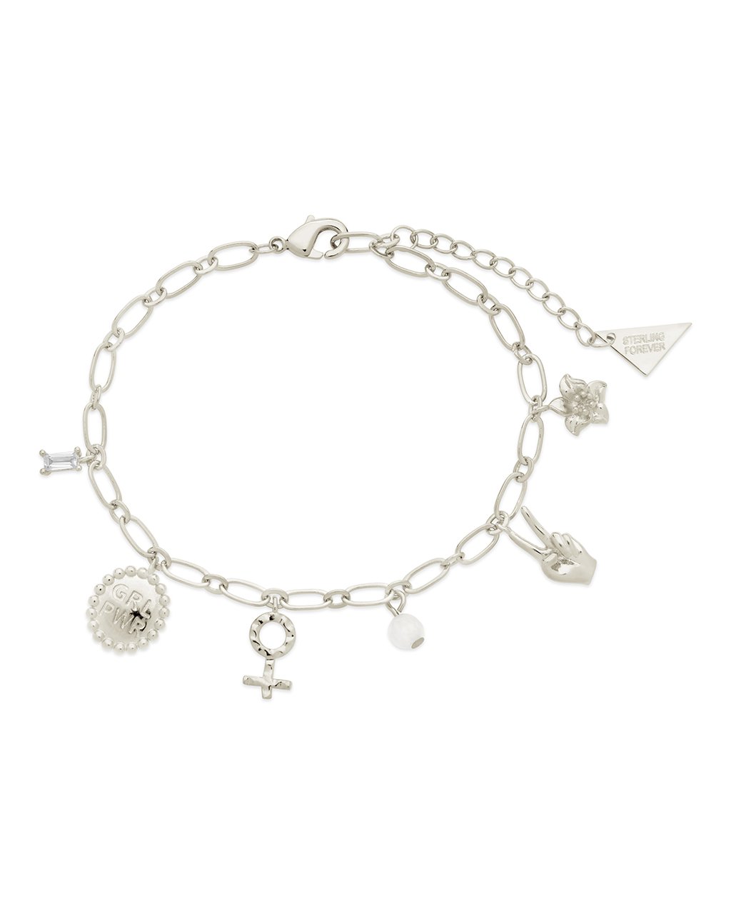 Silvostyle Links of Life 92.5 Sterling Silver Charm Bracelet for Women :  : Fashion