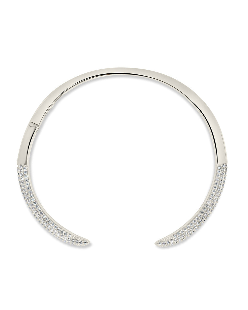 CZ Open Spike Cuff Bracelet Sterling Forever 