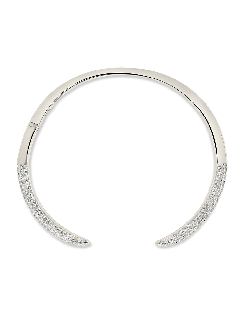 CZ Open Spike Cuff Bracelet Sterling Forever 